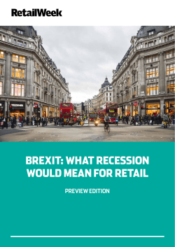 BREXIT: WHAT REcEssIon Would mEAn foR