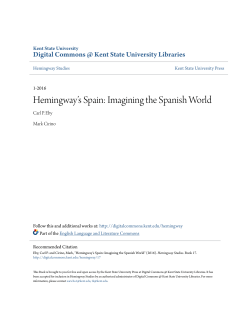 Imagining the Spanish World - Digital Commons @ Kent State