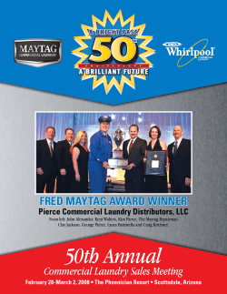 50th Annual - Maytag Commercial Laundry