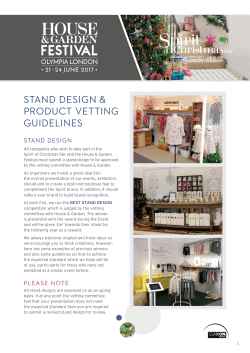 Stand Design Guidelines