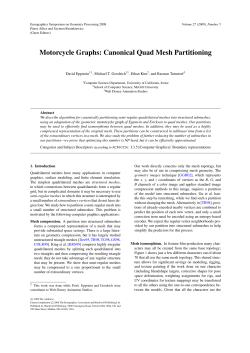 Motorcycle Graphs: Canonical Quad Mesh Partitioning