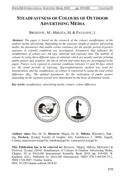 steadfastness of colours of outdoor advertising media