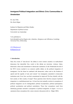Immigrant political integration and ethnic civic communities in