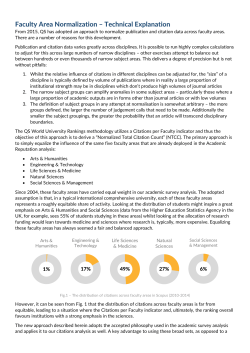 Faculty Area Normalization &ndash; Technical Explanation