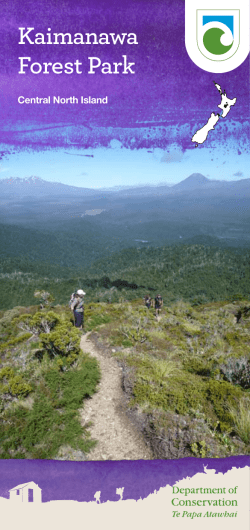 Kaimanawa Forest Park brochure