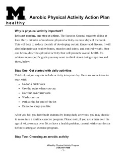 Aerobic Physical Activity Action Plan