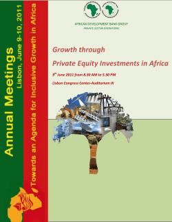 Private Equity Investments in Africa