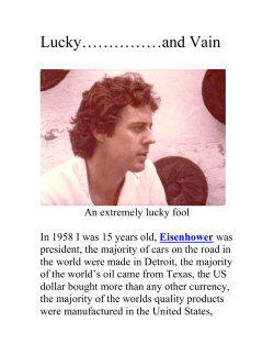 Lucky&hellip;&hellip;&hellip;&hellip;&hellip;and Vain - The Geriatric Gourmet