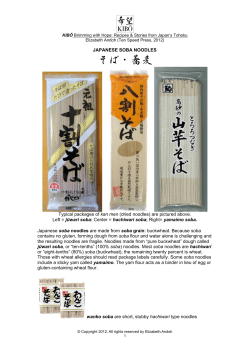 Japanese soba noodles