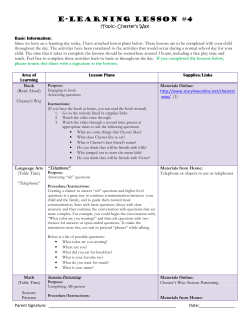 E-Learning Lesson #4