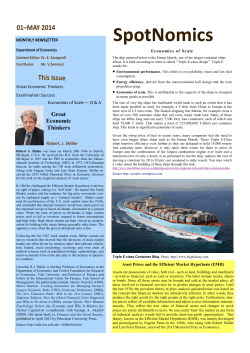 SpotNomics May 2014