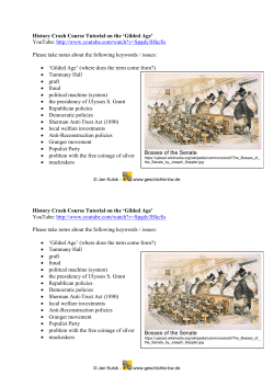 History Crash Course Tutorial on the `Gilded Age` YouTube: http