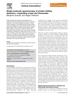 Single-molecule spectroscopy of protein folding dynamics