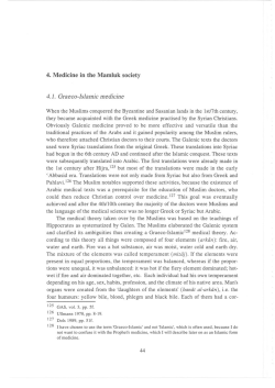 4. Medicine in the Mamluk society