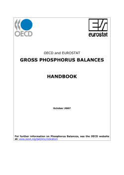 Gross Phosphorus balance