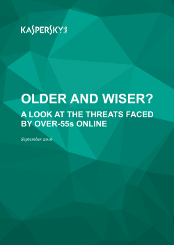 Older and Wiser: A Look at the Threats Faced by Over