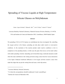 Spreading of Viscous Liquids at High Temperature