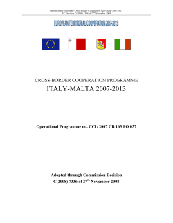 Cross Border Cooperation Programme ITALY