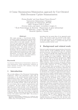 A Cosine Maximization-Minimization approach for