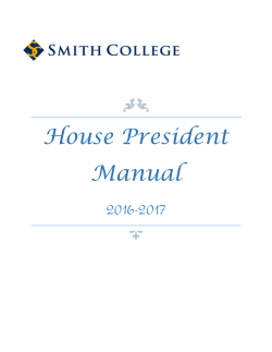 House Presidents Manual