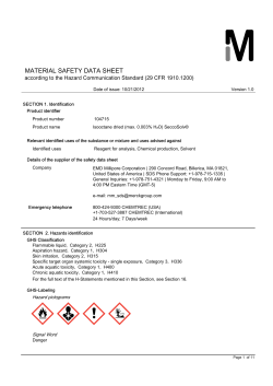 material safety data sheet