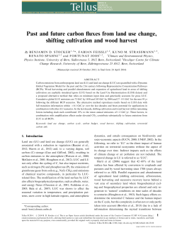Past and future carbon fluxes from land use change, shifting