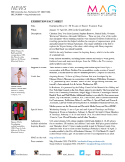 exhibition fact sheet - Memorial Art Gallery