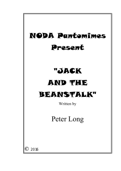 "JACK AND THE BEANSTALK" Peter Long