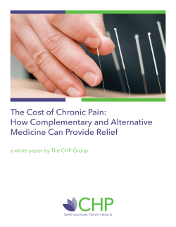 The Cost of Chronic Pain: How Complementary