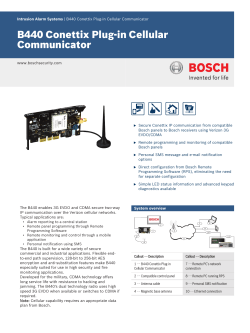 B440 Conettix Plug-in Cellular Communicator