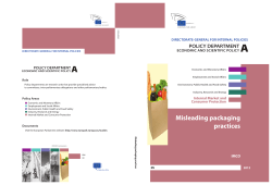 Misleading packaging practices IMCO