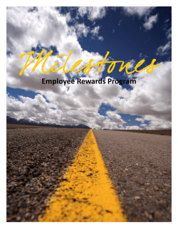 Milestone Program Booklet