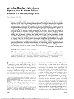Alveolar-Capillary Membrane Dysfunction in Heart Failure