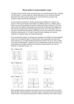 Non rectangular rooms