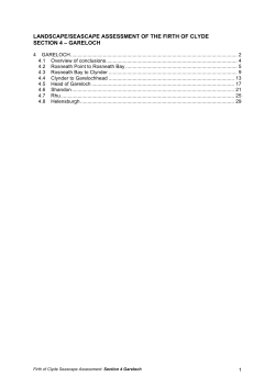 gareloch - Clyde Marine Planning Partnership