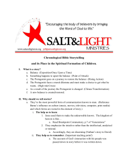 Chronological Bible Storytelling