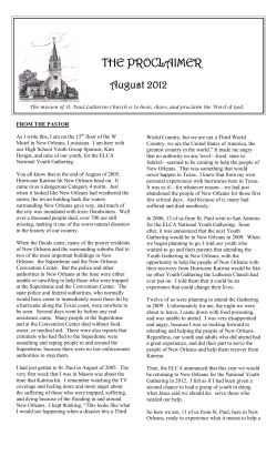 the proclaimer - St. Paul Lutheran Church Mason Texas Homepage