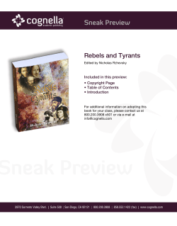 Rebels and Tyrants - Cognella Titles Store