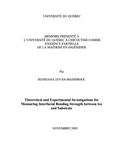 Theoretical and Experimental Investigations for Measuring