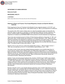 (1) and - Colorado Secretary of State