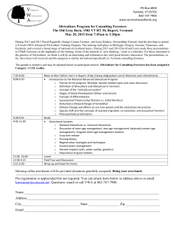 David Paganelli has served as Orange County Forester for the