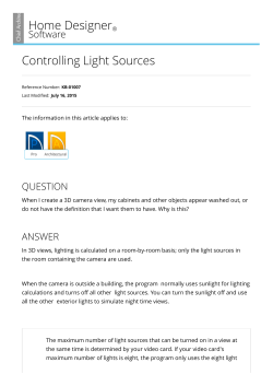 Controlling Light Sources