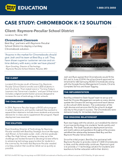 case study: chromebook k-12 solution
