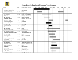Hatch Chart for Southeast Minnesota Trout Streams