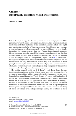 Empirically-Informed Modal Rationalism