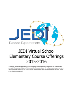 4K-5 - JEDI Virtual School