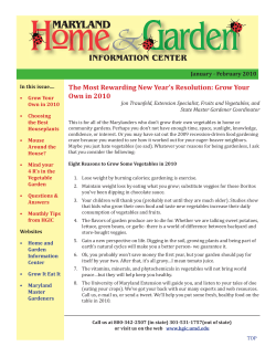 maryland - University of Maryland Extension