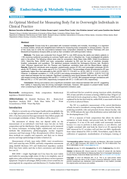 An Optimal Method for Measuring Body Fat in Overweight
