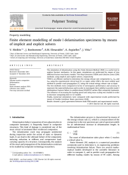 Finite element modelling of mode I delamination specimens by