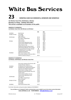 Time Table (and Farechart) Route 23